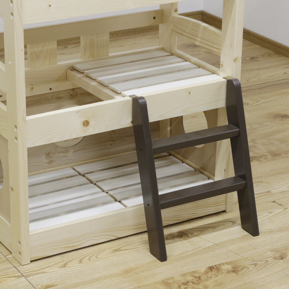 ペットベッド キャットタワー ペット小屋 5段ベッド はしご パイン材 【ペット家具】
