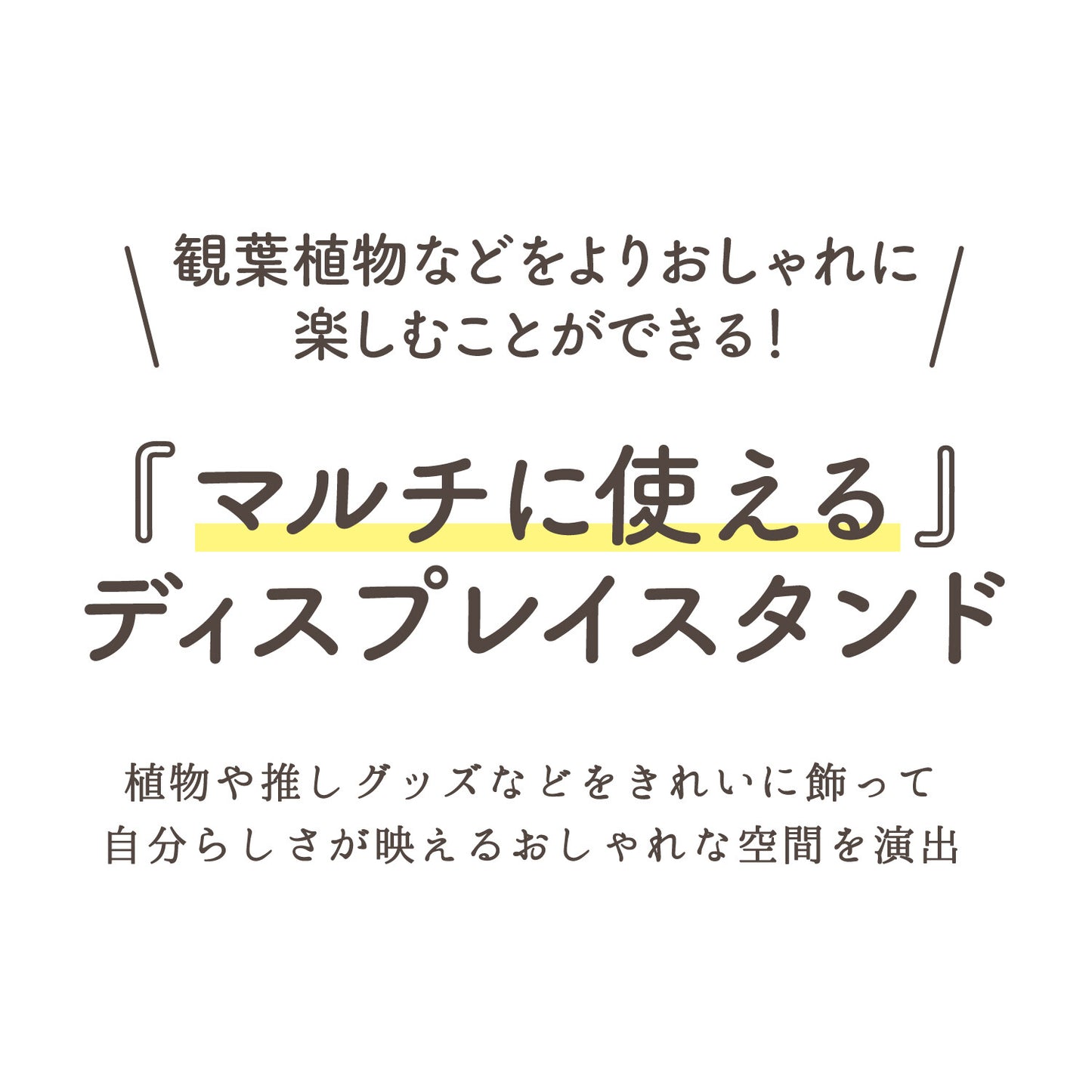 ディスプレイスタンド スリム 2色展開