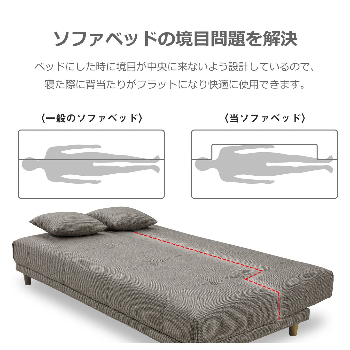 ソファベッド アーク ファブリック