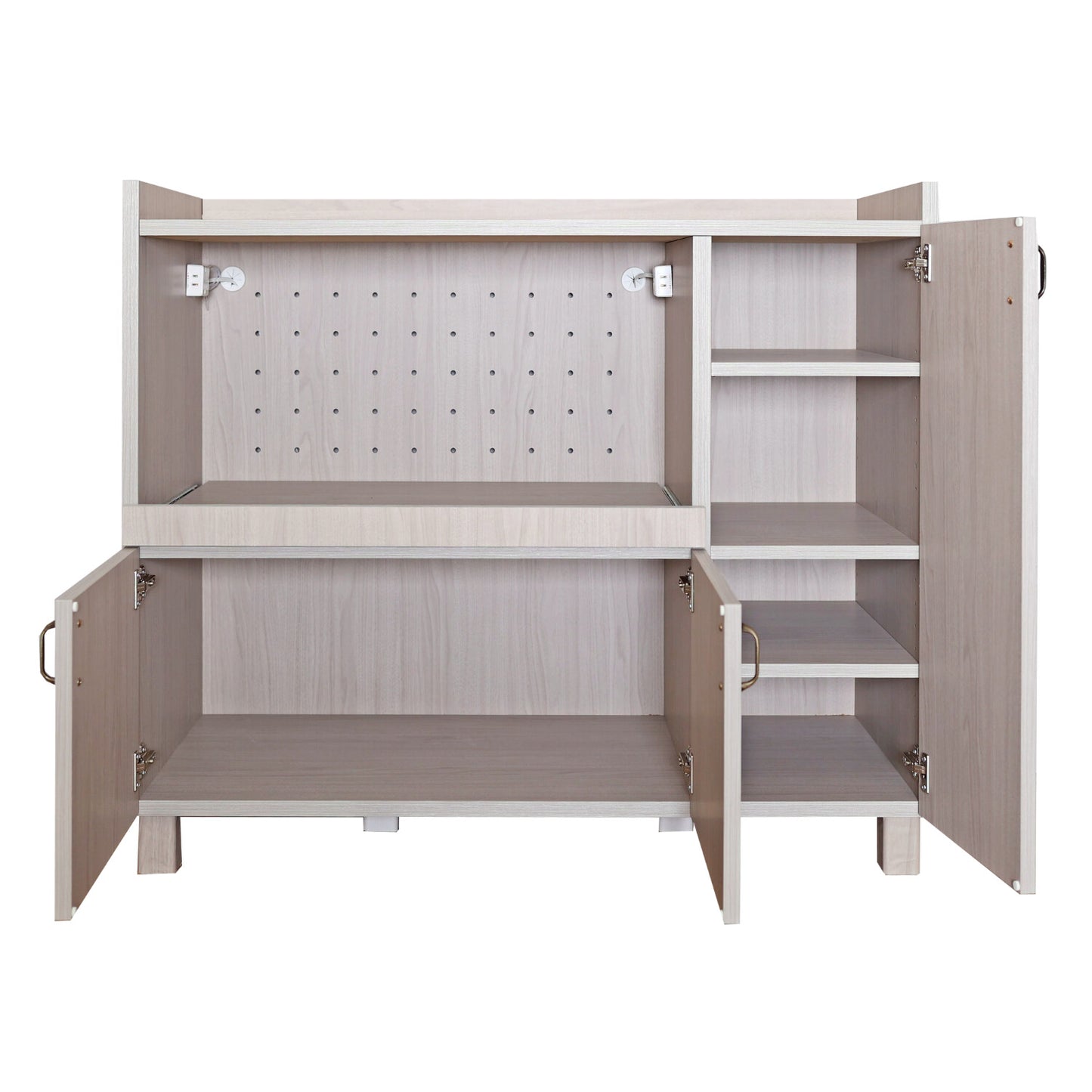 【日本製】 キッチンカウンター レンジ台 幅90cm キャビネット 作業台