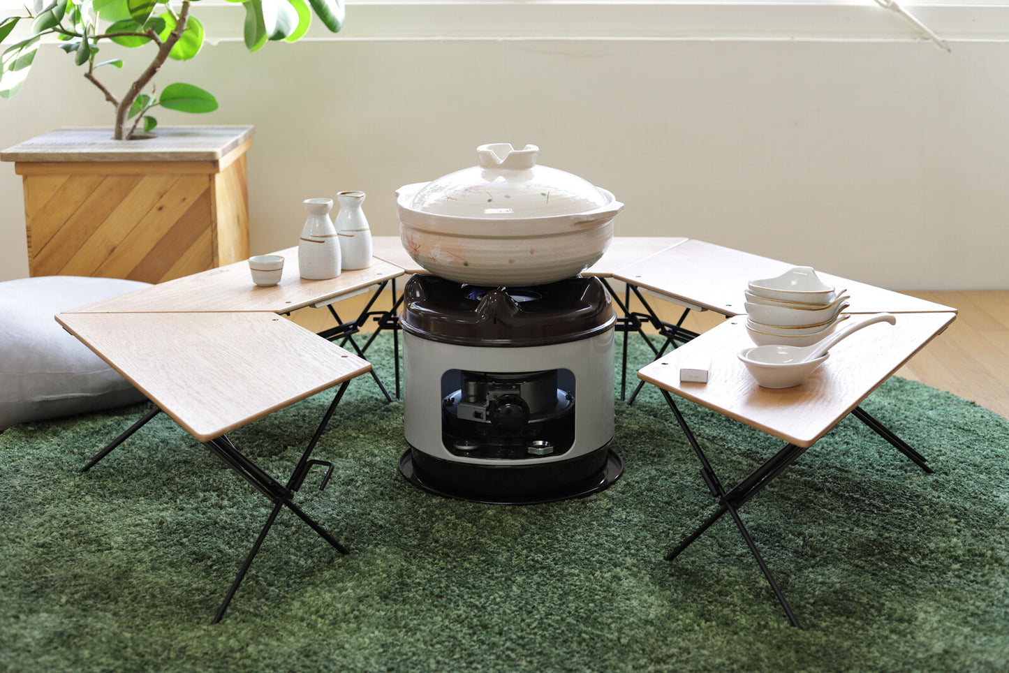 FRT Arch Table アーチテーブル ステンレス・ウッド FRT7030 3個で1セット