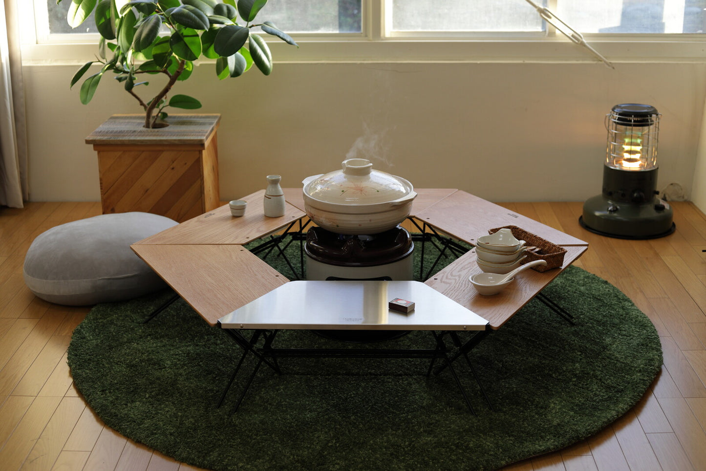 FRT Arch Table アーチテーブル ステンレス・ウッド FRT7030 3個で1セット