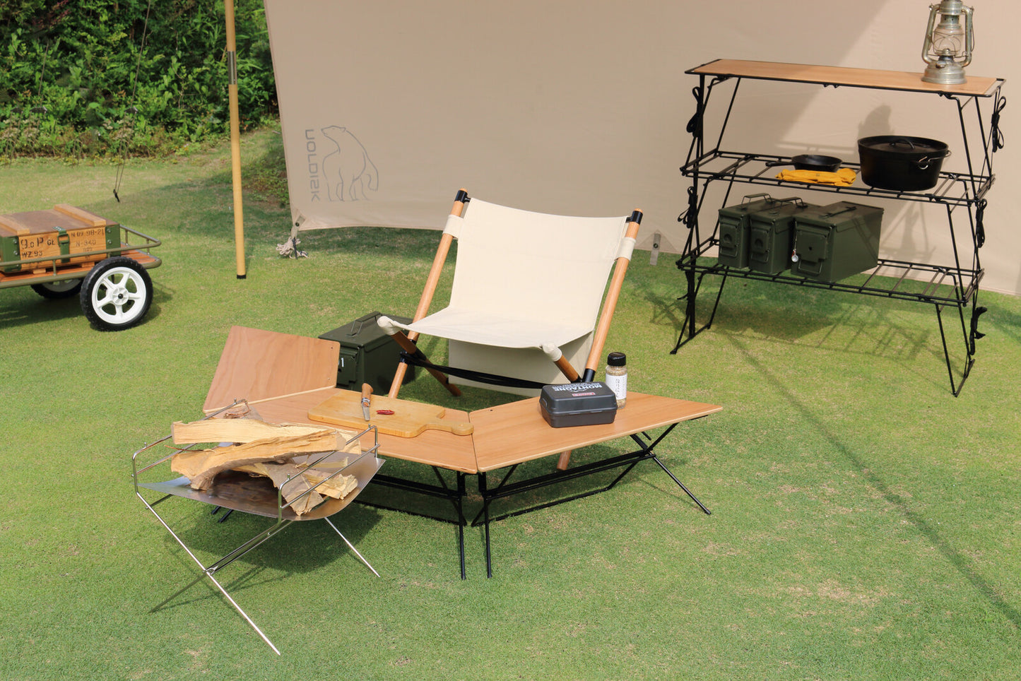 FRT Arch Table アーチテーブル ステンレス・ウッド FRT7030 3個で1セット