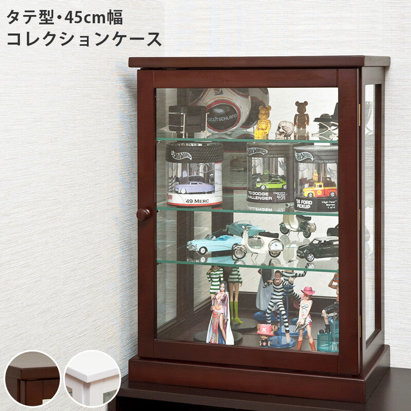 【背面ミラー仕様】コレクションケース タテ DBR/WW