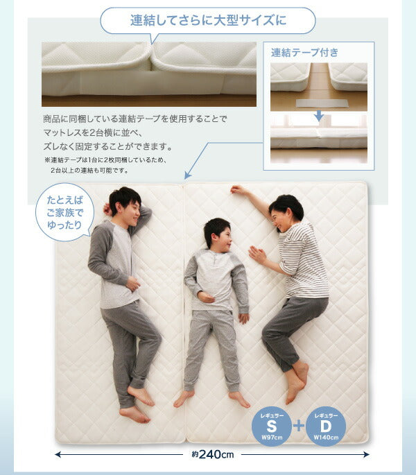 折りたたんで収納できるポケットコイル入 快眠敷布団マットレス EVA Air エヴァエア