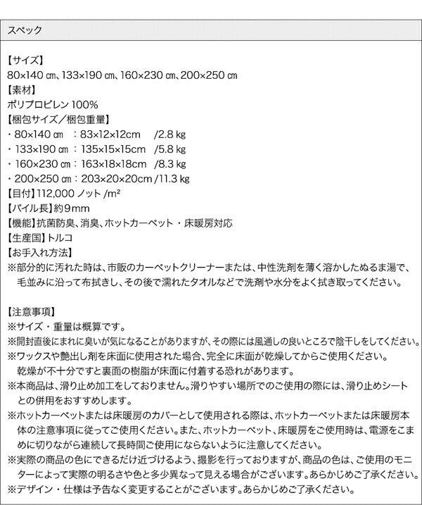 トルコ製ウィルトン織ギャッベデザインラグ ELISA エリサ