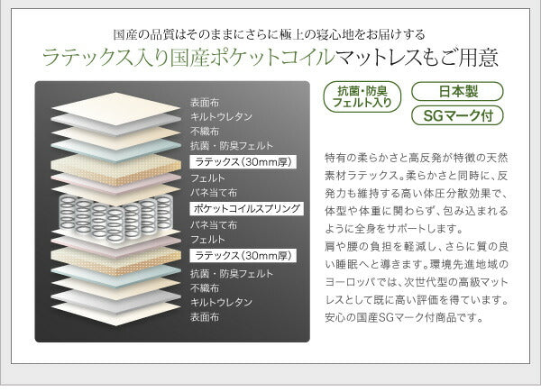 親子で寝られる収納棚・照明付き連結ベッド JointFamily ジョイント・ファミリー