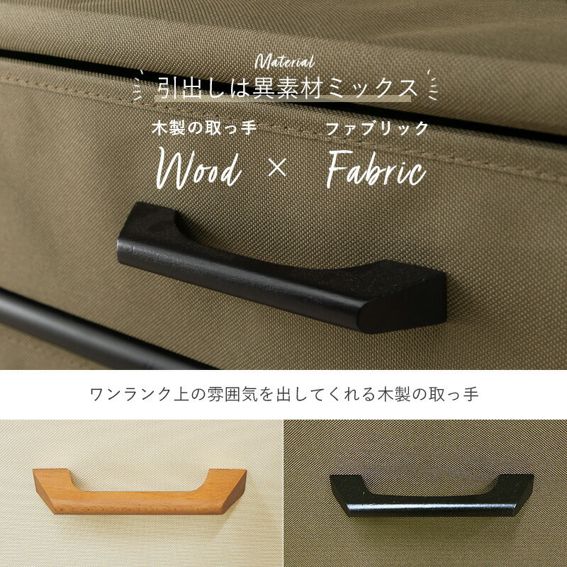 ハンガーラック-引出し7杯付き