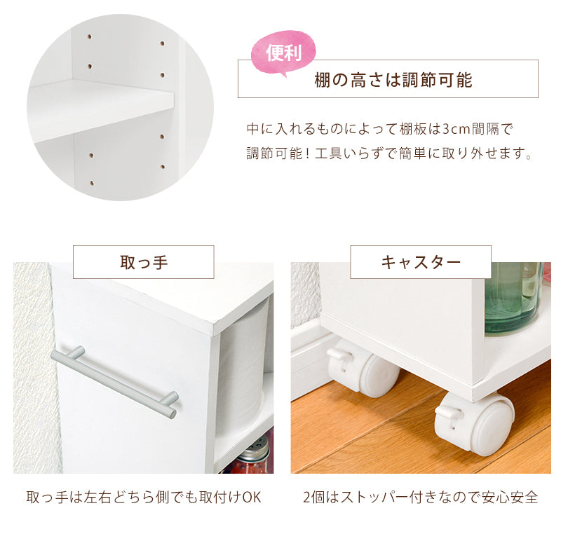 国産ダブル棚板本棚W90 ブラウン