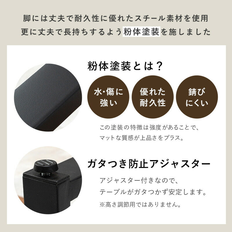 折れ脚テーブルーLT-棚付き