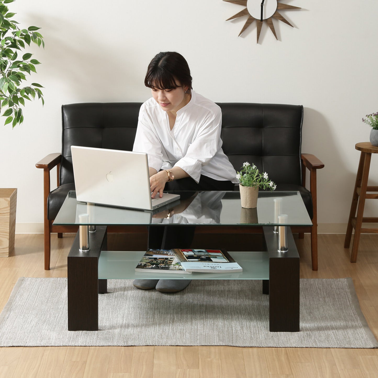 センターテーブル フォーカス 3色展開
