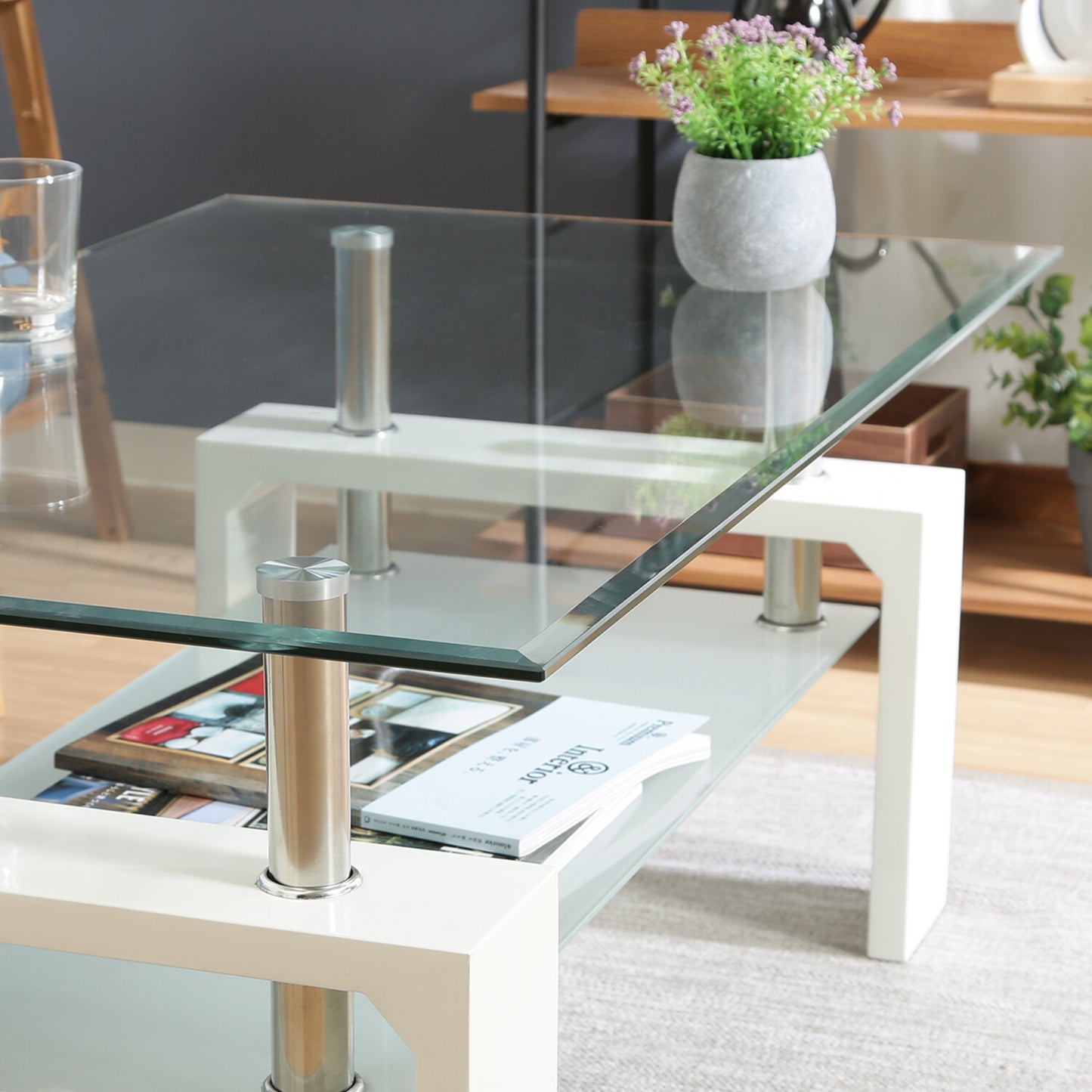 センターテーブル フォーカス 3色展開