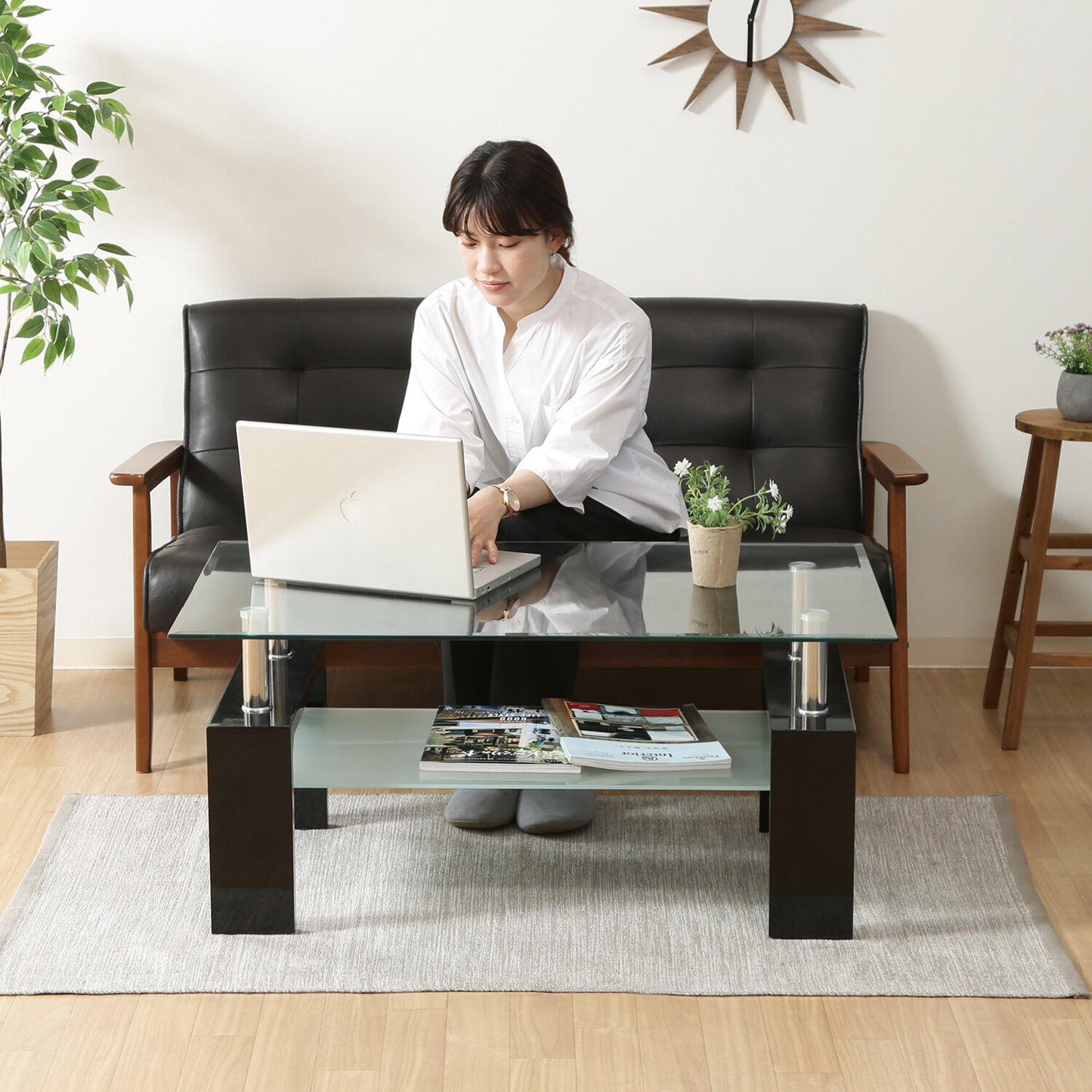 センターテーブル フォーカス 3色展開