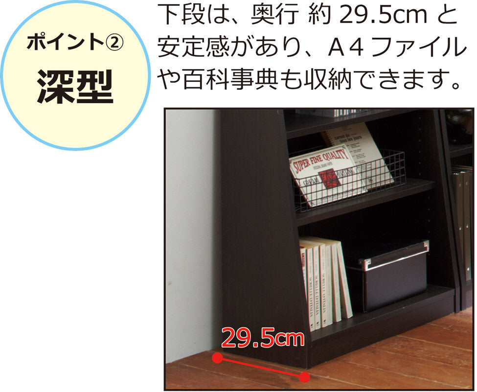 大容量ホームシェルフ W60、W75