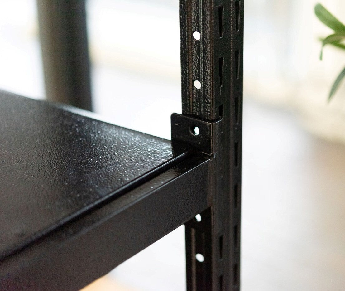 ラック オープンラック スチールラック 5段 ボルト不要 幅129cm キャスター付き ボルトレスラック