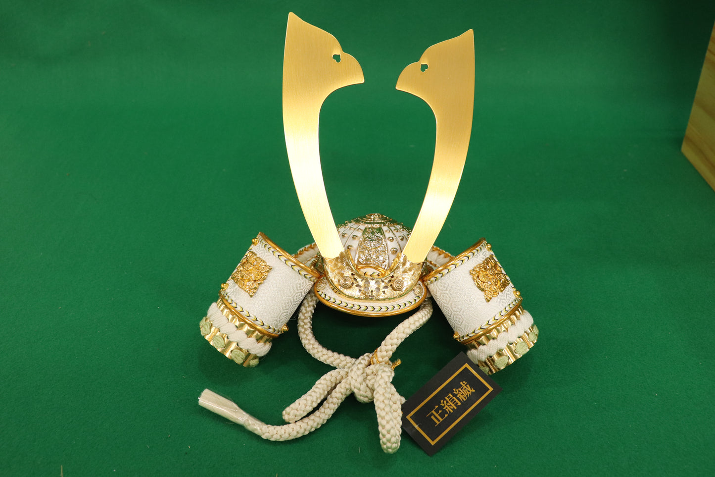 兜平飾り収納五月人形セット (38cm×30cm×47cm)
