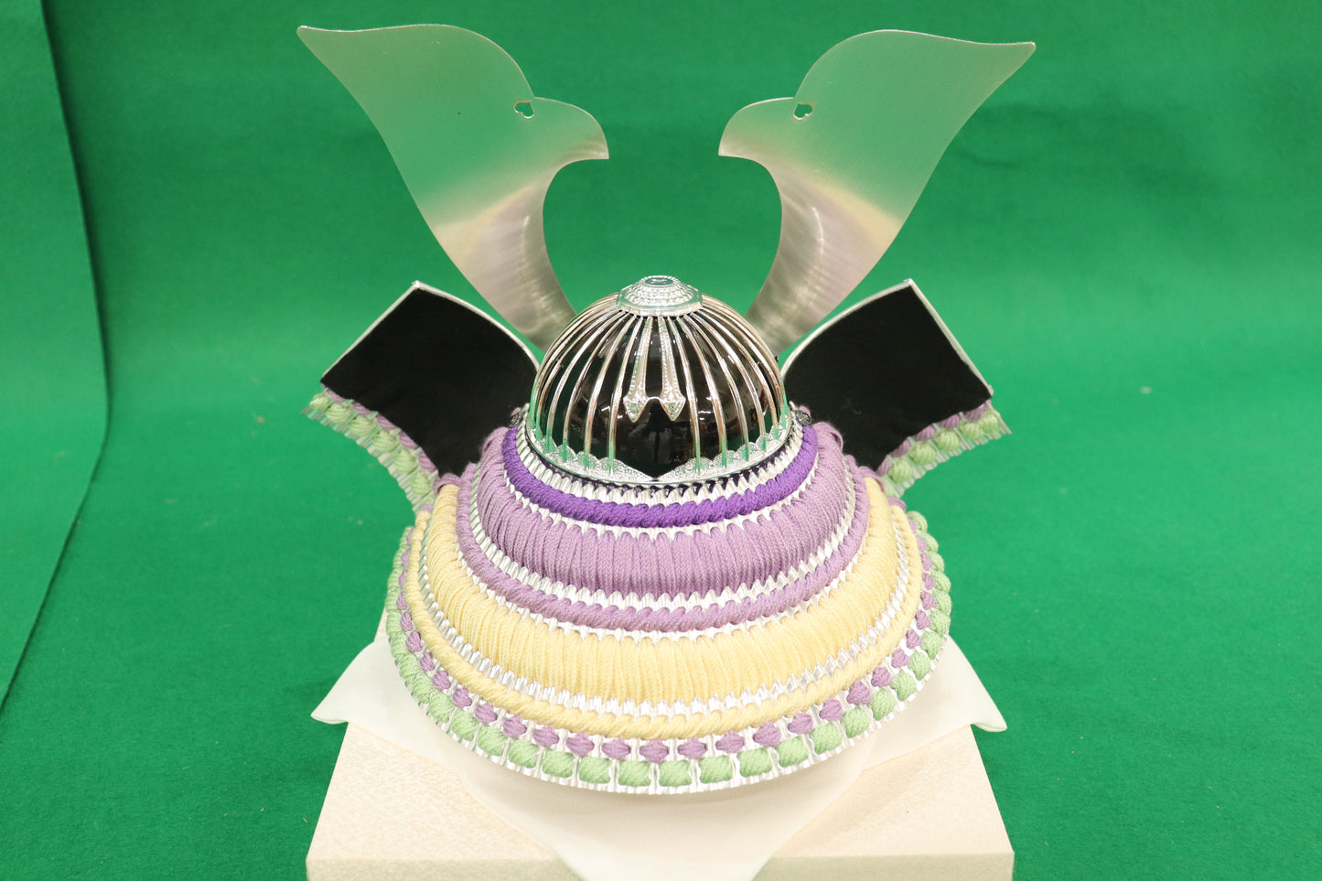 兜平飾り五月人形セット (35cm×25cm×30cm)