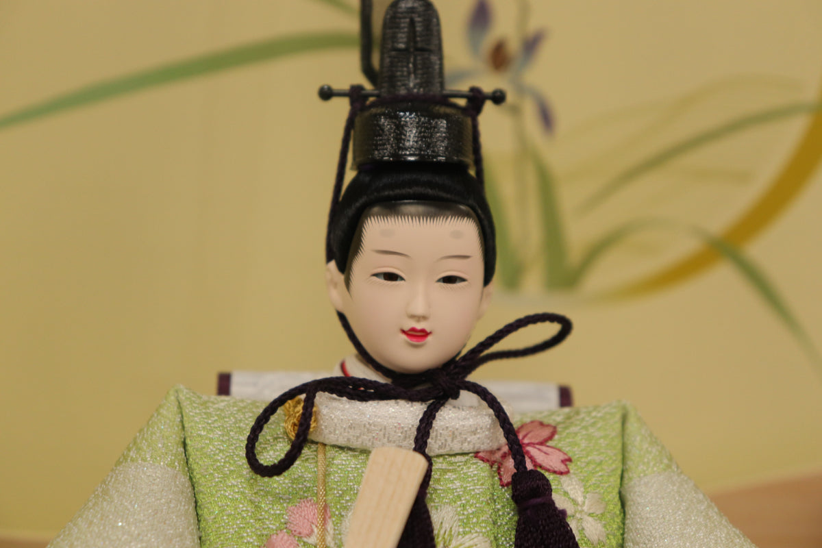 親王飾り雛人形セット (55cmx30cmx25cm)