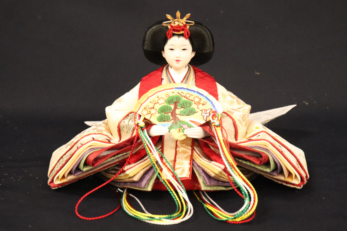 収納親王飾り雛人形セット(55cm×38cm×53cm)