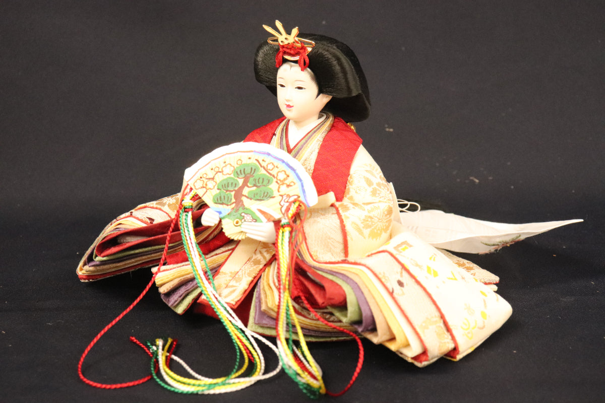 収納親王飾り雛人形セット(55cm×38cm×53cm)