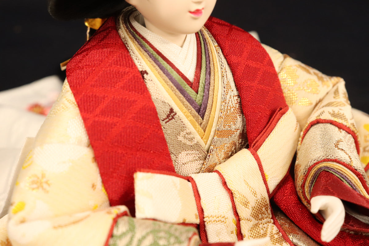収納親王飾り雛人形セット(55cm×38cm×53cm)
