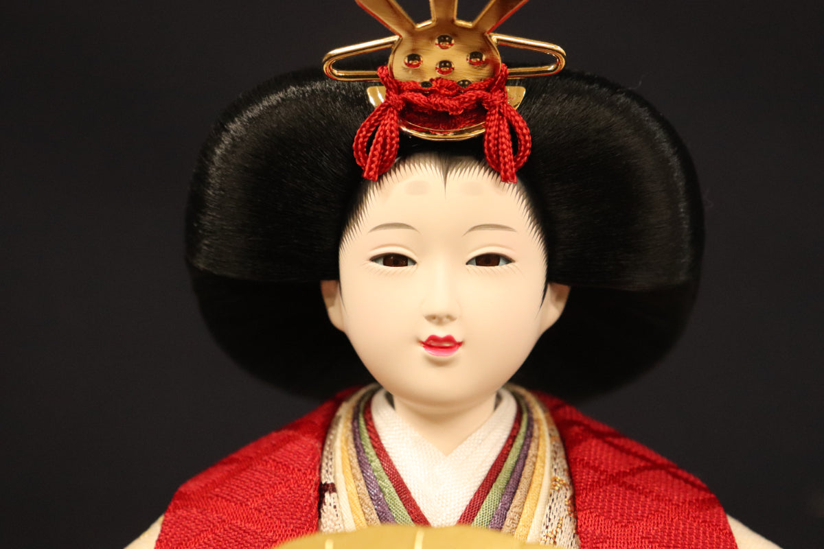 収納親王飾り雛人形セット(55cm×38cm×53cm)
