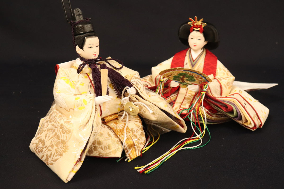 収納親王飾り雛人形セット(55cm×38cm×53cm)