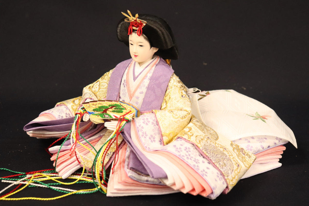 収納親王飾り雛人形セット(65cm×40cm×57cm)