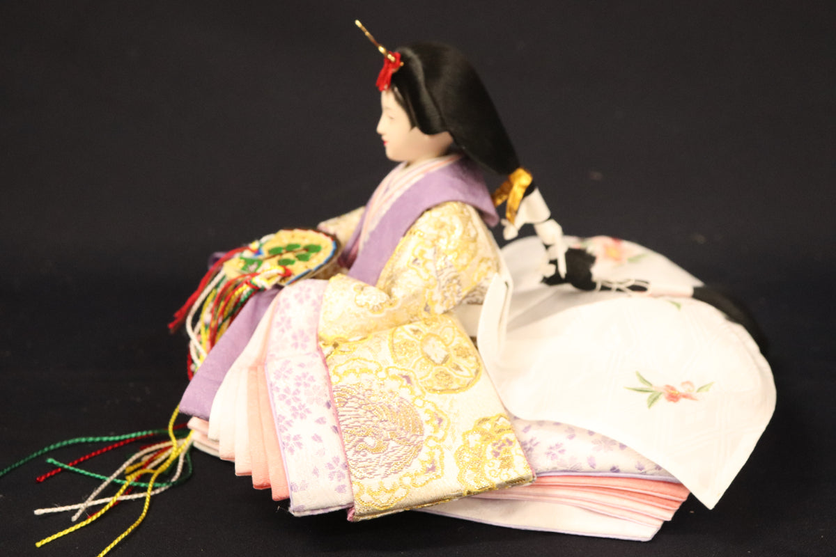収納親王飾り雛人形セット（65cm×40cm×57cm）
