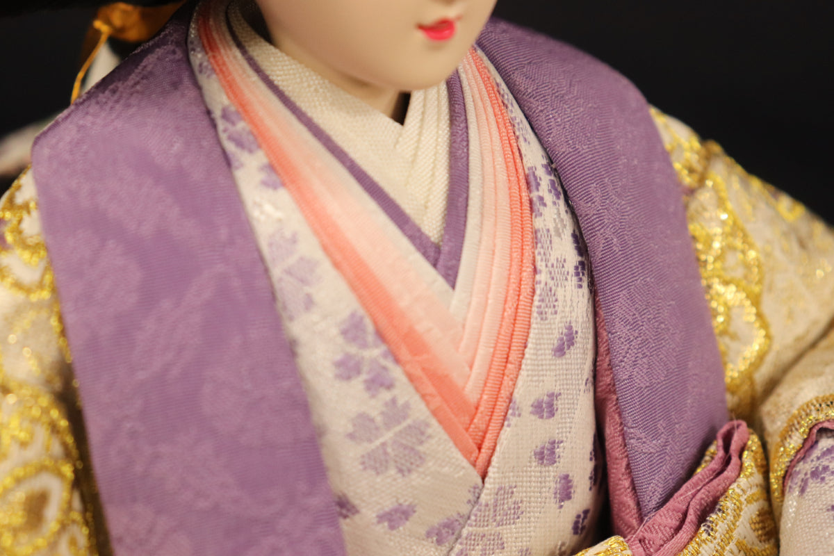 収納親王飾り雛人形セット(65cm×40cm×57cm)
