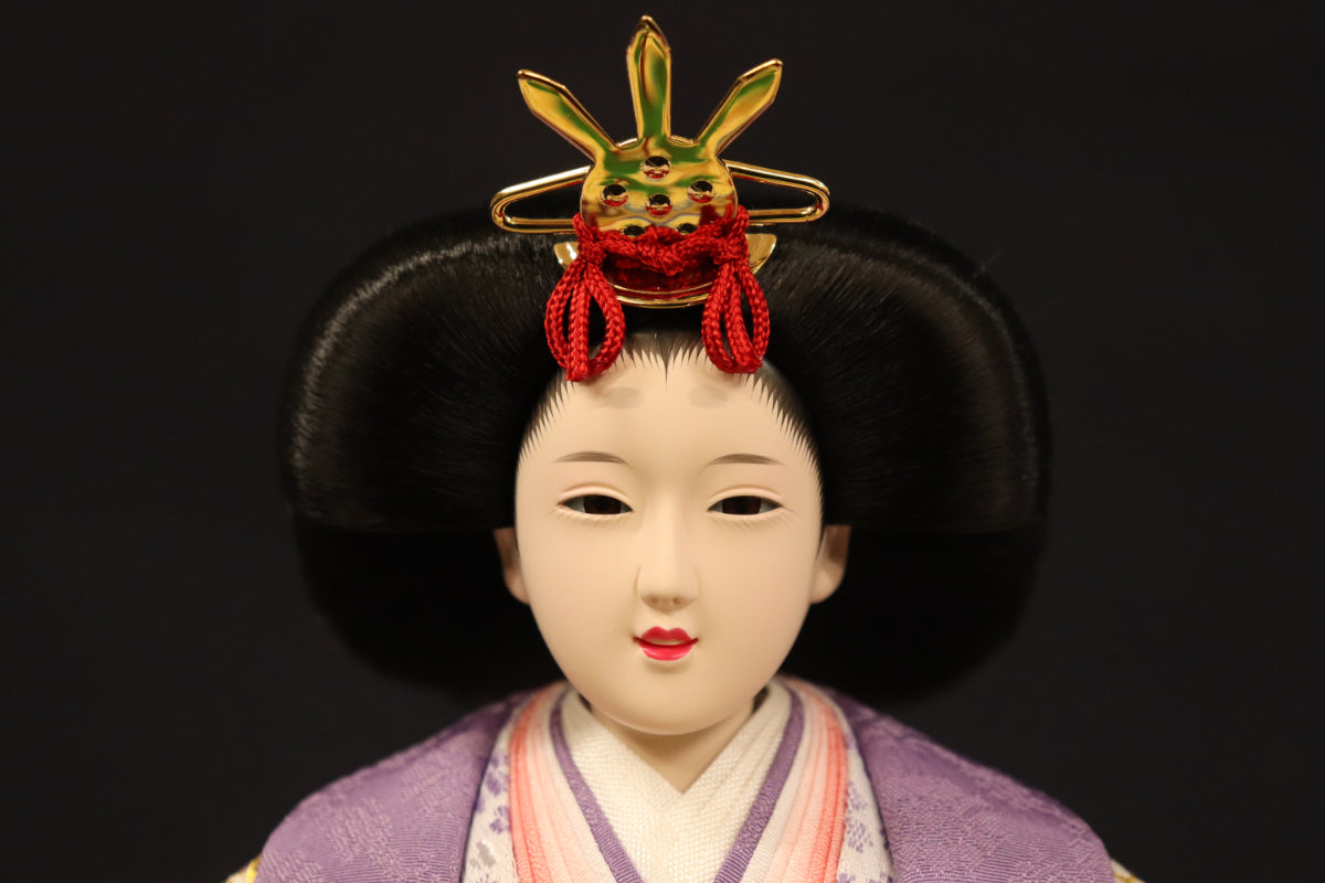 収納親王飾り雛人形セット(65cm×40cm×57cm)