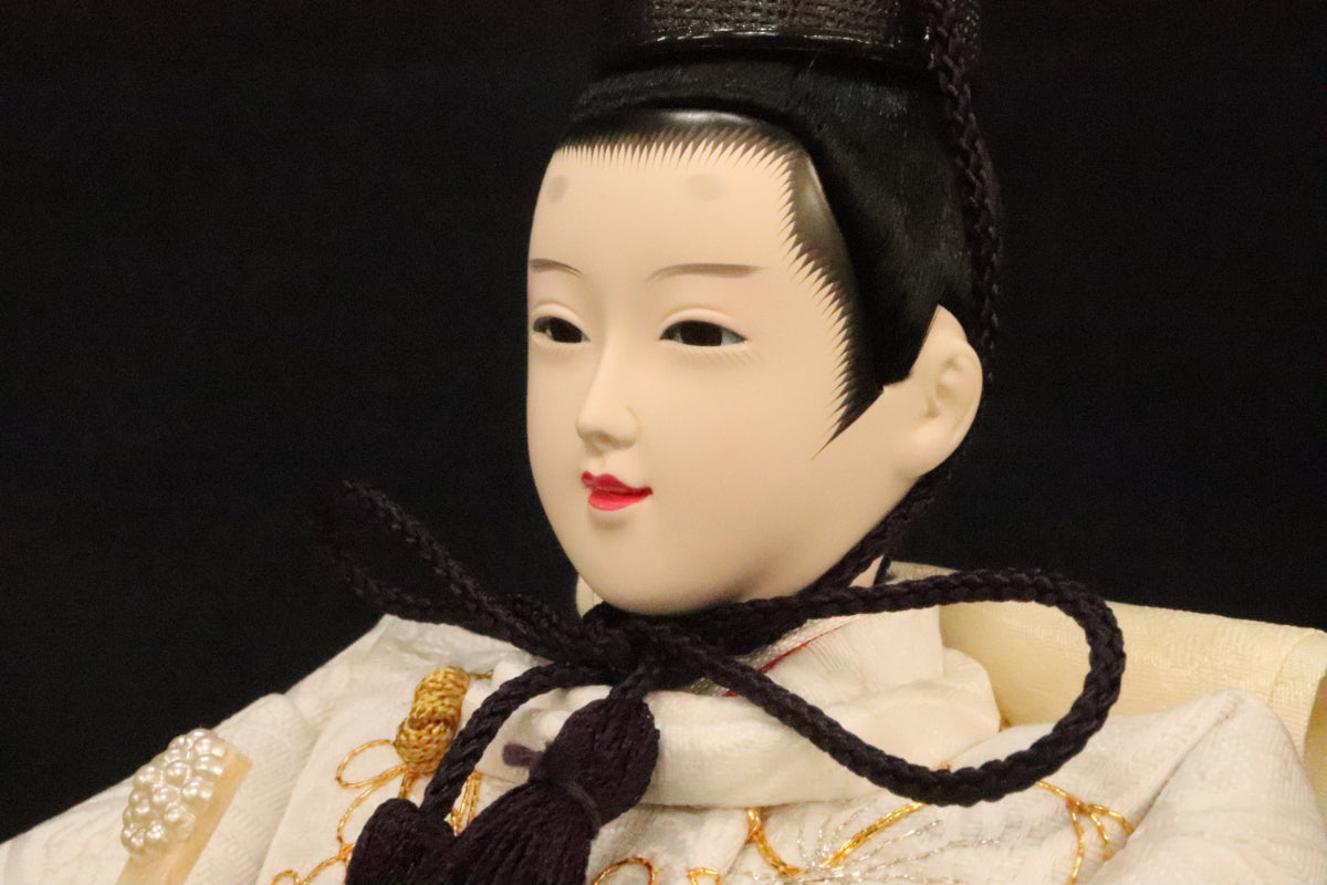 親王飾り雛人形セット(57cmx35cmx28cm)