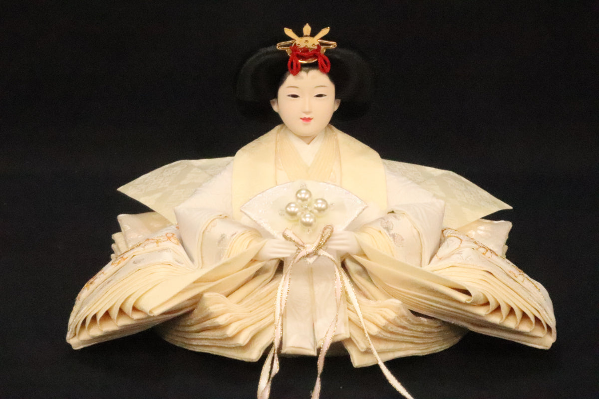 親王飾り雛人形セット(57cmx35cmx28cm)