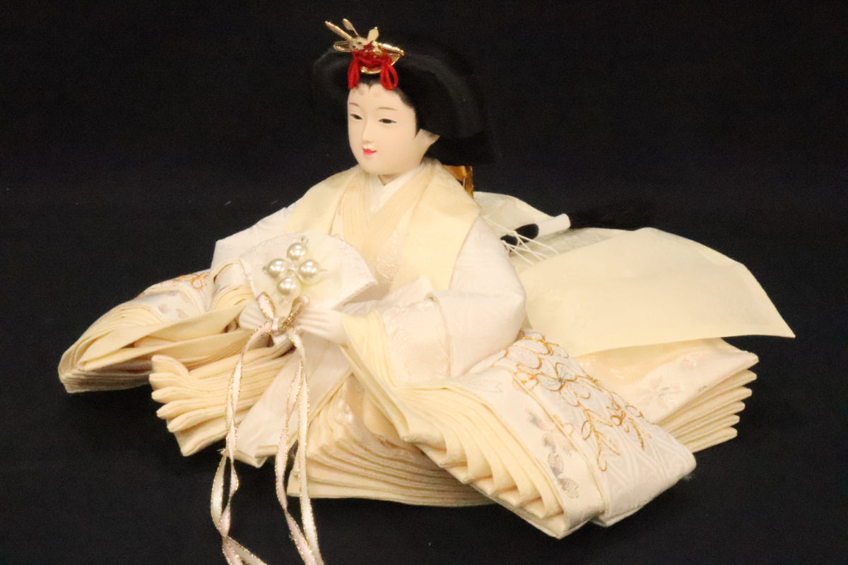 親王飾り雛人形セット(57cmx35cmx28cm)