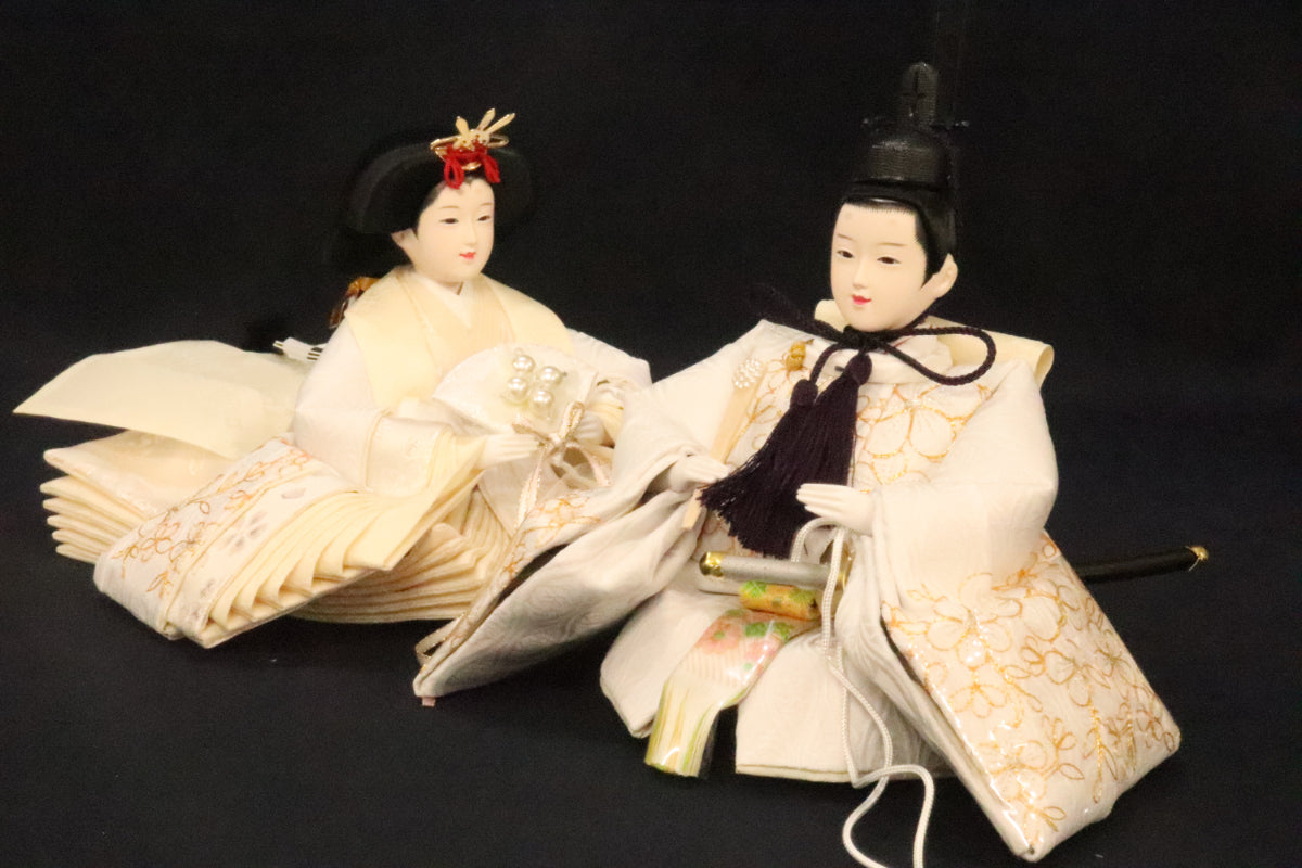 親王飾り雛人形セット(57cmx35cmx28cm)