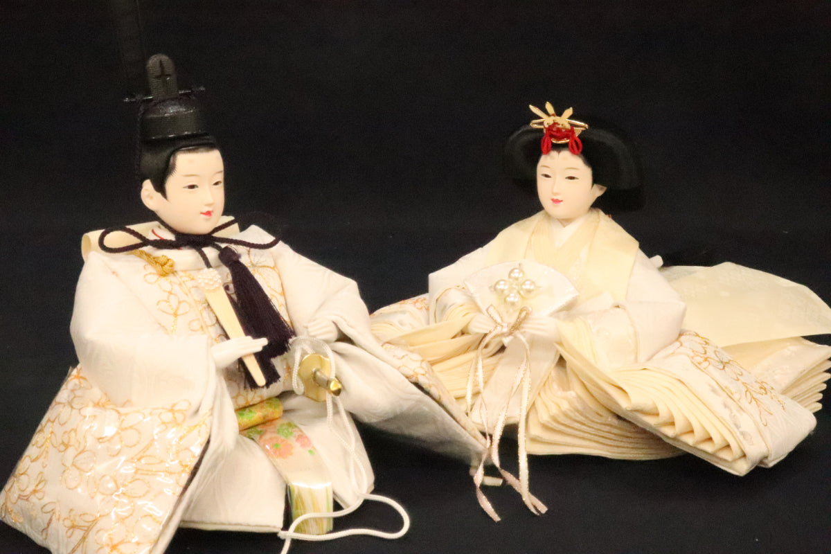 親王飾り雛人形セット(57cmx35cmx28cm)