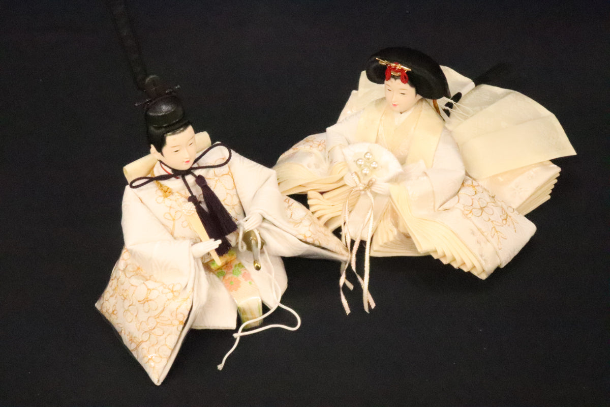親王飾り雛人形セット(57cmx35cmx28cm)