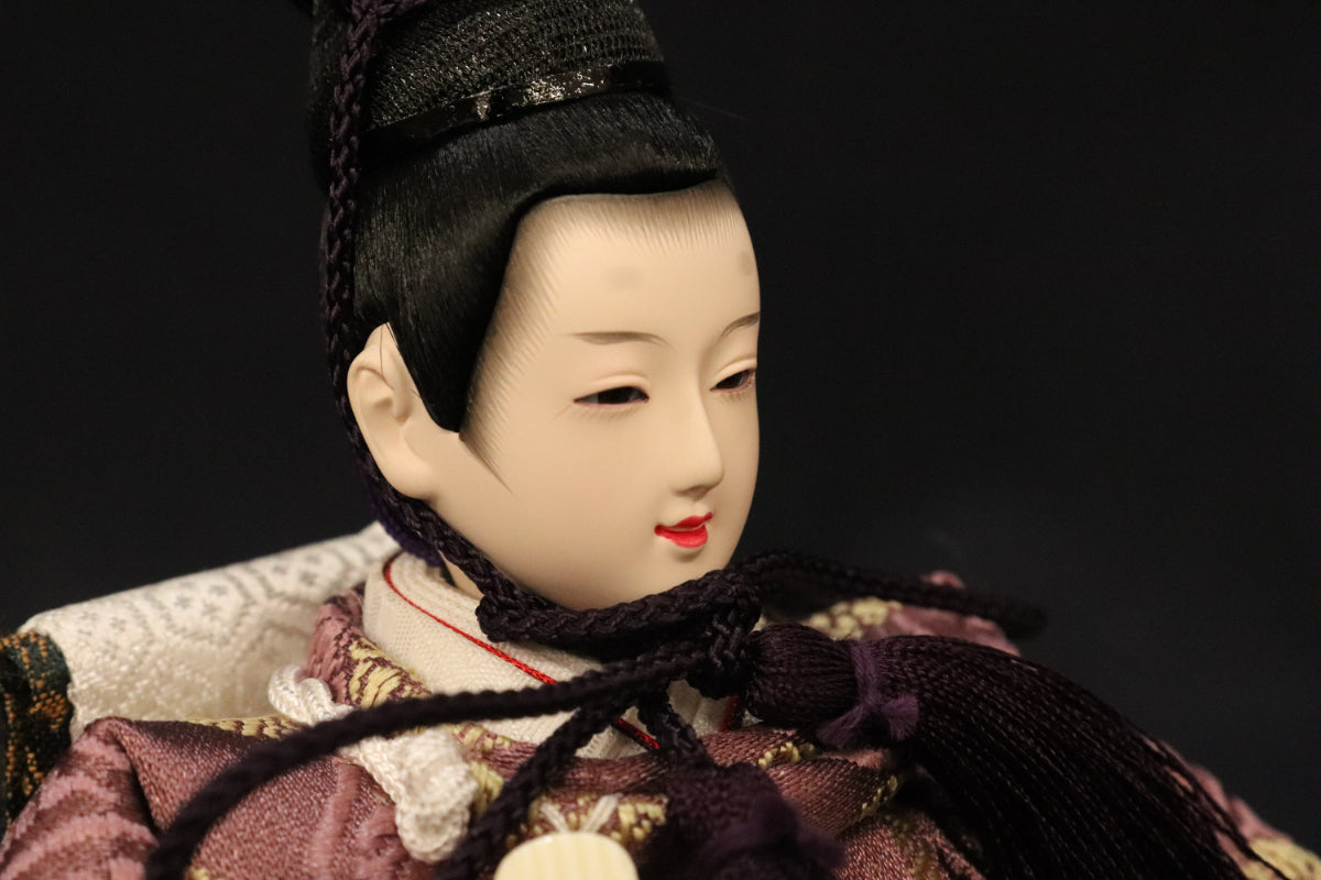 親王飾り雛人形(60cmx33cmx29cm)　桜花