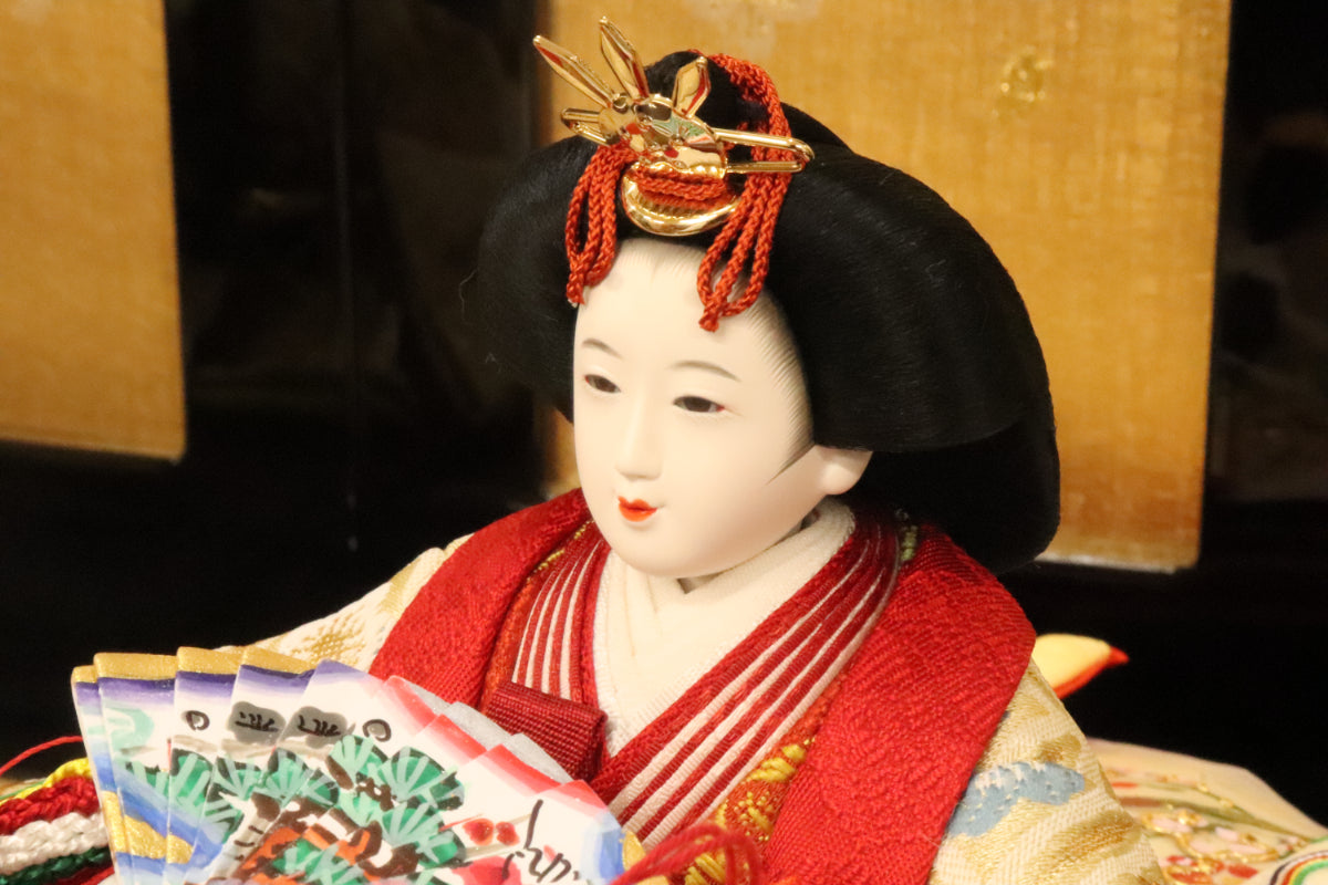 親王飾り雛人形セット (60cm×40cm×30cm) 花ごろも