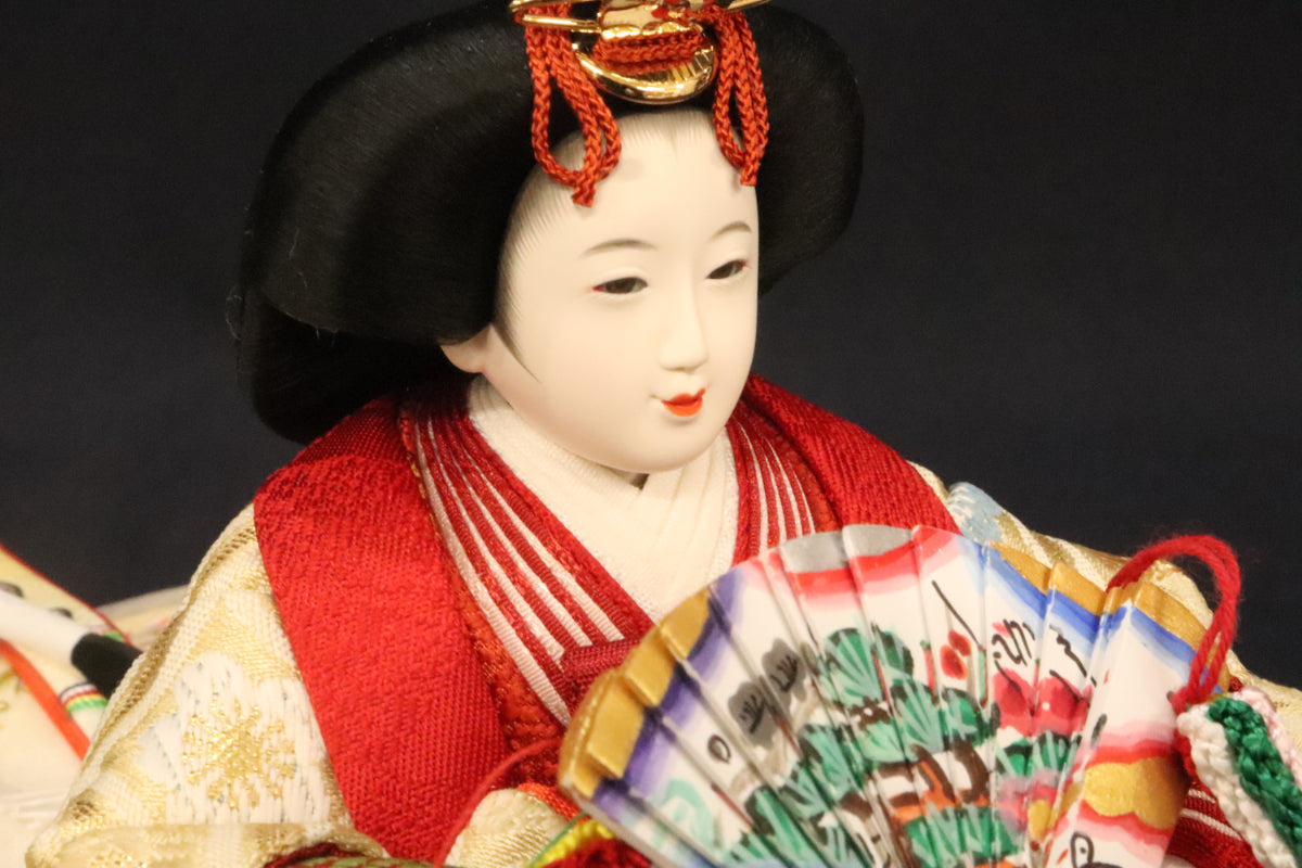 親王飾り雛人形セット (60cm×40cm×30cm) 花ごろも