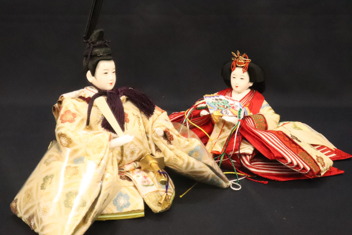 親王飾り雛人形セット (60cm×40cm×30cm) 花ごろも
