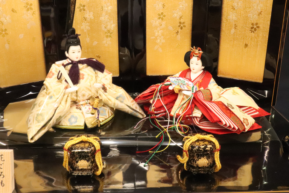 親王飾り雛人形セット (60cm×40cm×30cm) 花ごろも