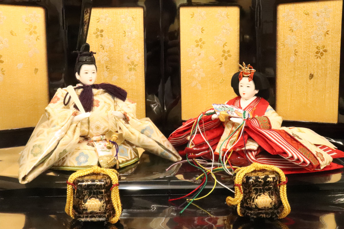 親王飾り雛人形セット (60cm×40cm×30cm) 花ごろも