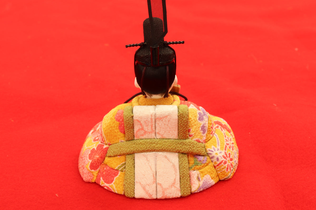 収納五人木目込み飾り雛人形(38×30×45cm)