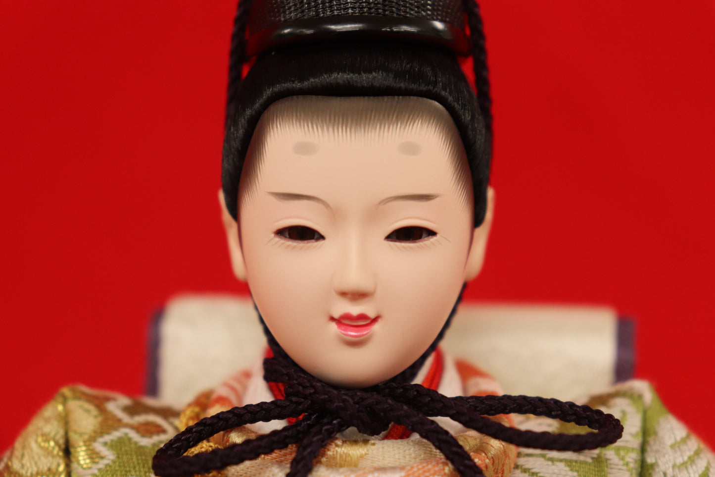 親王飾り雛人形セット (65㎝×38㎝×34㎝)
