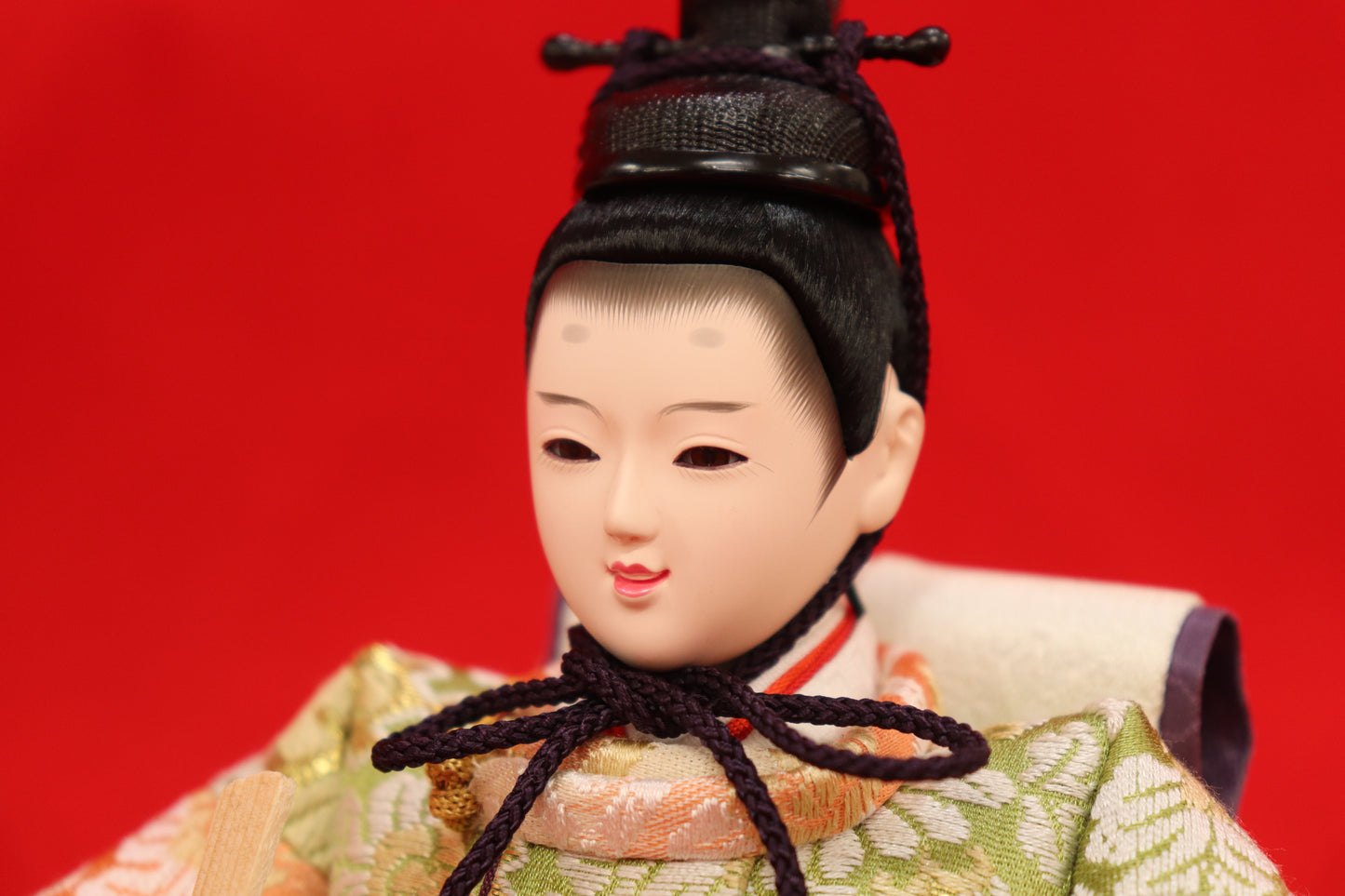 親王飾り雛人形セット (65㎝×38㎝×34㎝)