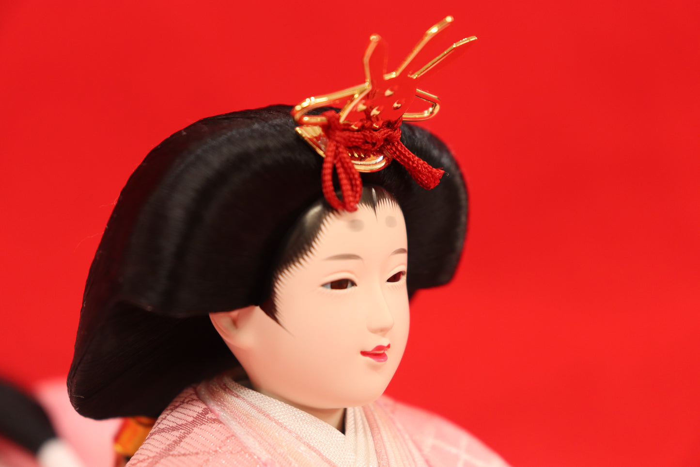親王飾り雛人形(62cmx30cmx28cm)