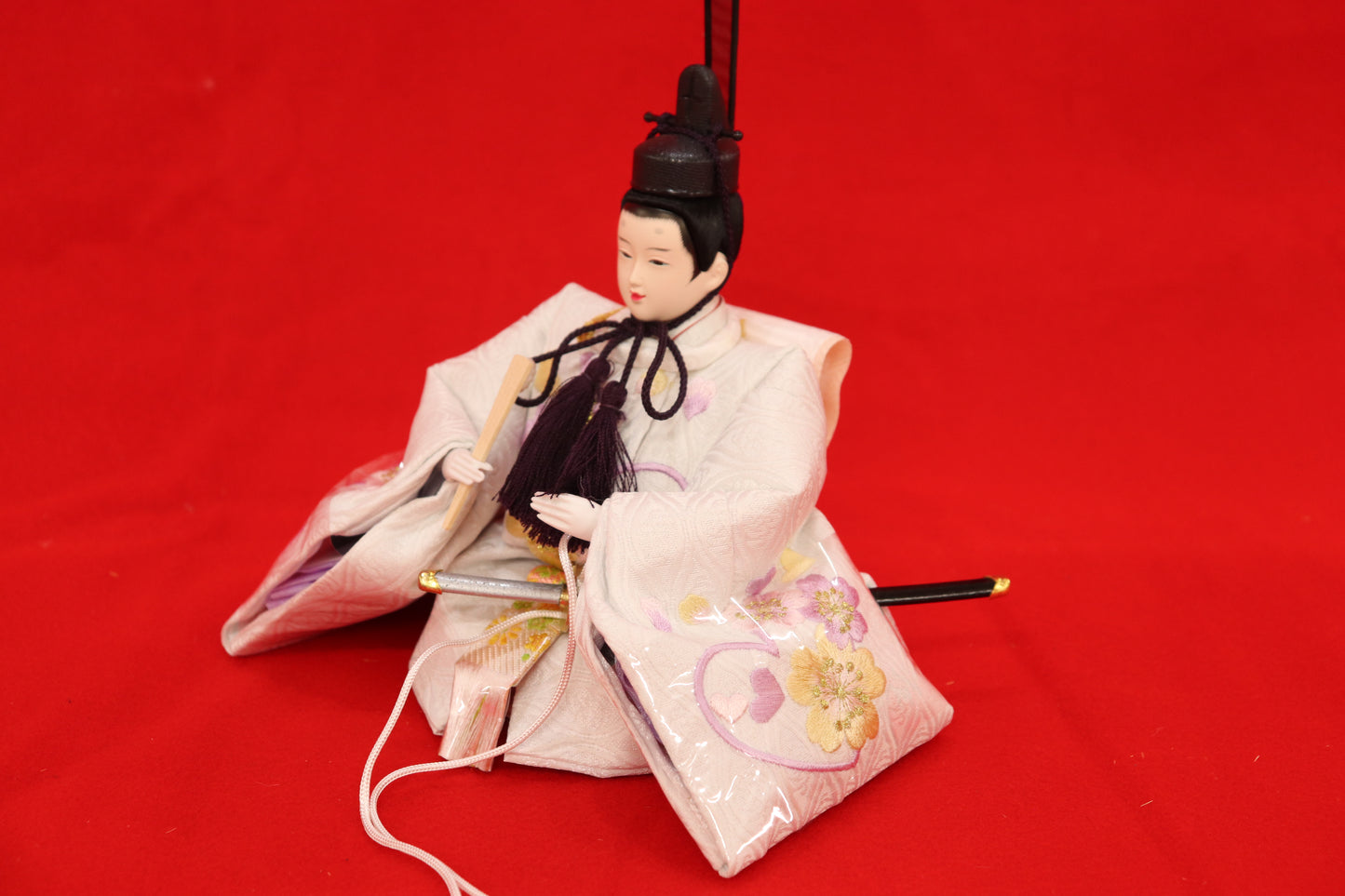 親王飾り雛人形(62cmx30cmx28cm)