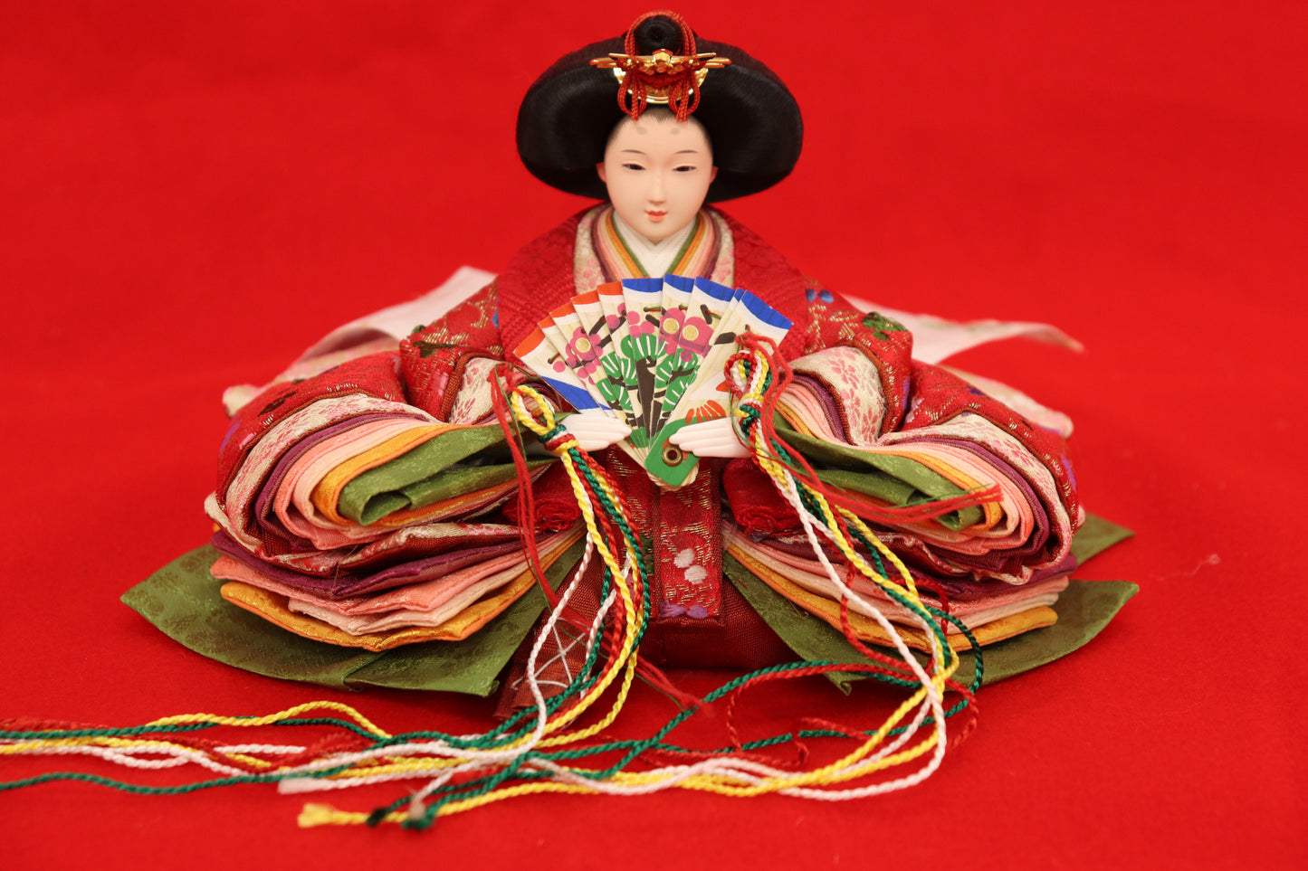 親王飾り雛人形セット (50cmx30cmx28cm)