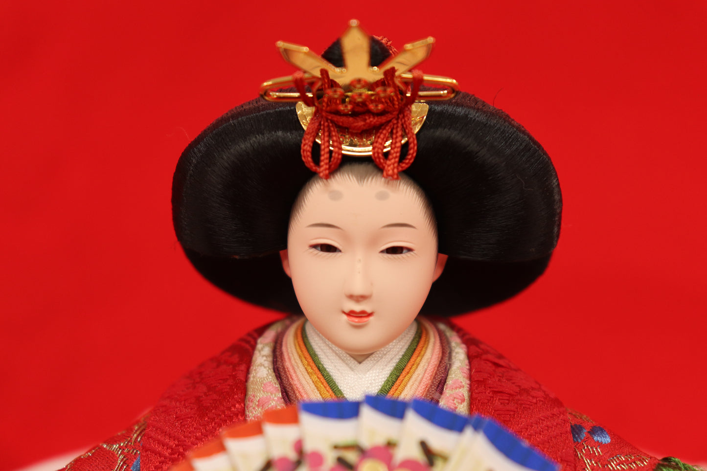 親王飾り雛人形セット (50cmx30cmx28cm)